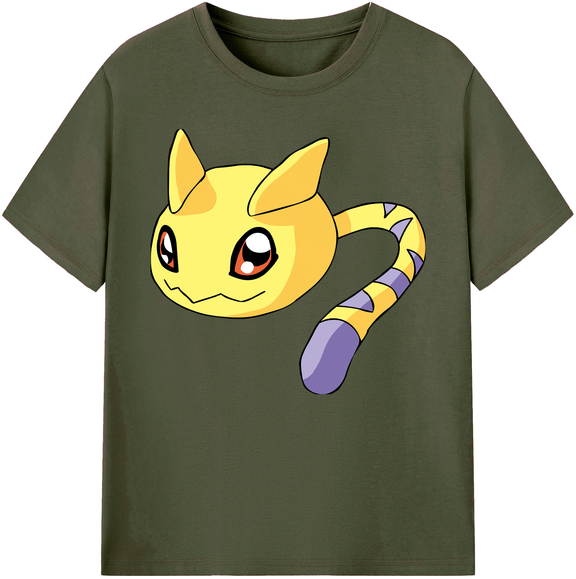 （画像用） Digimon デジタルモンスター/デジモン 綿100％ メンズ半袖Tシャツ｜肌触りやわらか＆通気性